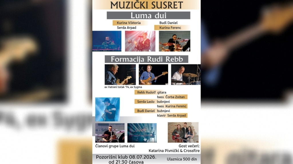 Koncert tri generacije muzičara u Pozorišnom klubu u Bečeju