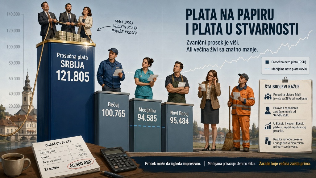 Prosek raste, ali ga mnogi ne vide na platnom listiću