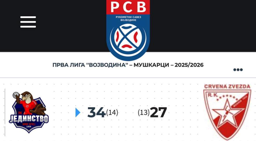 RK Jedinstvo 26 10 2025