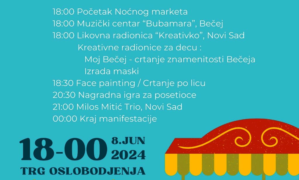 Novo u Bečeju: Noćni Market - Spaja Zanatlije, Gastronome i Muzičare!